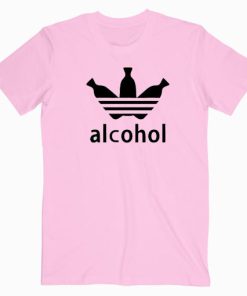 Alcohol Adidas Logo Parody T shirt Unisex