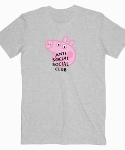 Anti Social Social Club ASSC Peppa Pig Parody T Shirt Unisex