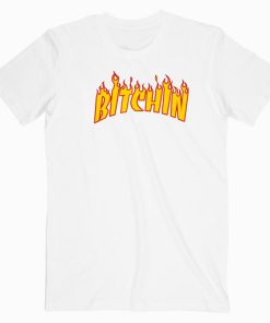 Bitchin Stranger Things Thrasher Flame T shirt Unisex