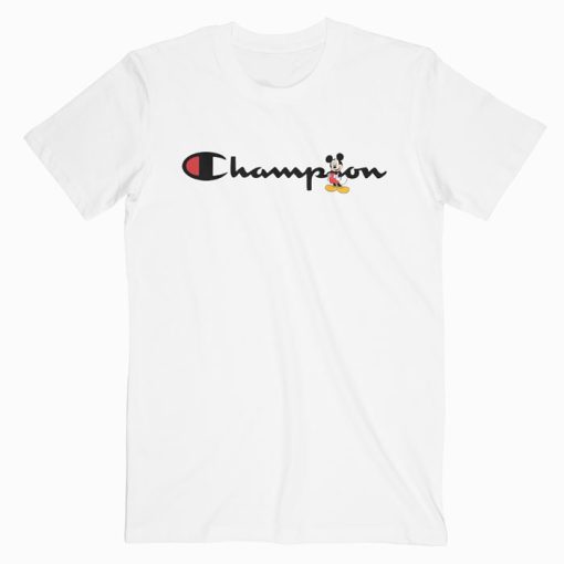 Mickey Mouse x Champion Parody T Shirt Unisex