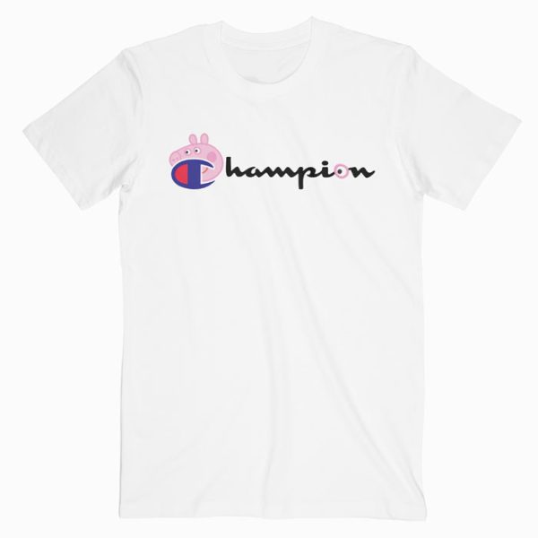 peppa pig champion t shirt