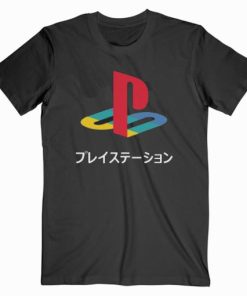 Playstation Japanese Kanji T shirt Unisex