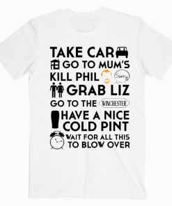 Shaun Of The Dead The Plan T Shirt Unisex