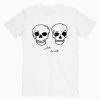 Wild Heart Embroidered Skulls Boyfriend T shirt Unisex