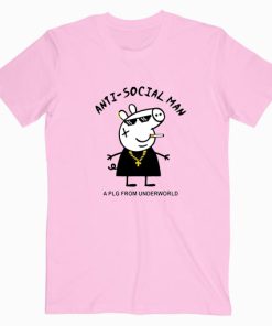 Peppa Pig Anti Social Men T shirt Unisex