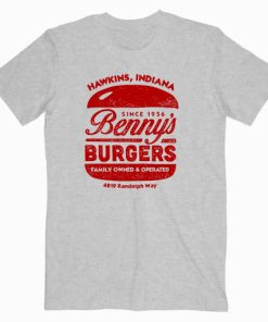 Hawkins Benny's Burgers Stranger Things T shirt