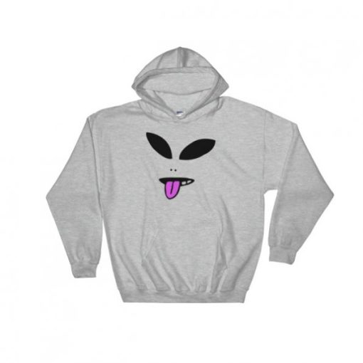 Alien Face Hoodie Unisex