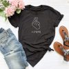 Korean Finger Heart T shirt