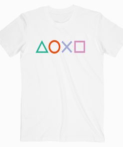 Playstation Button Logo T shirt