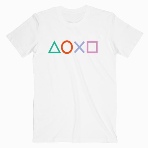 Playstation Button Logo T shirt