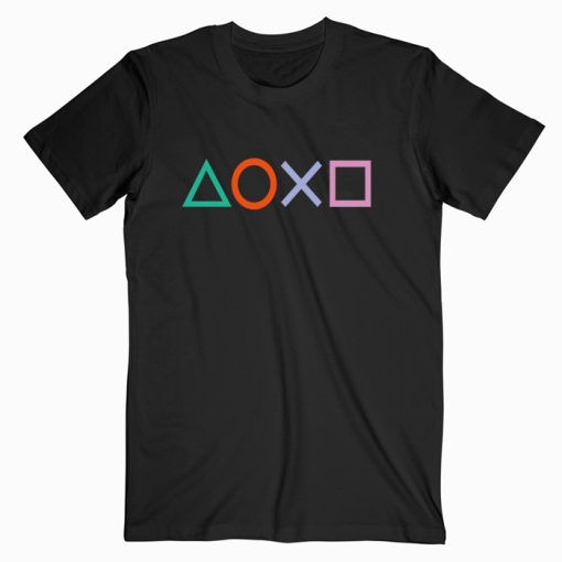 Playstation Button Logo T shirt