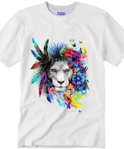 Lion Art Face T shirt