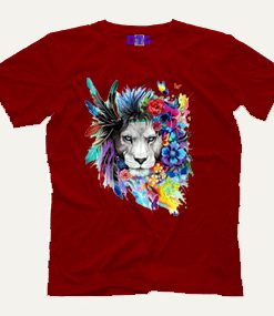 Lion Art Face T shirt