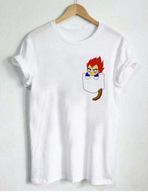 Chibi Vegeta in pocket Tshirt Unisex