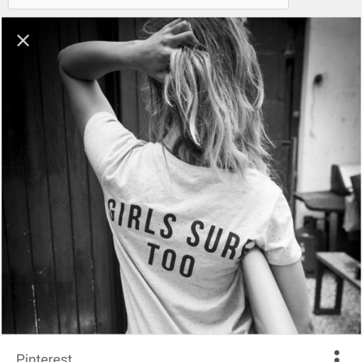 Girl Surf Too Back Tshirt Unisex