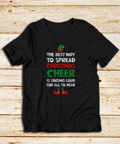 Christmas-Cheer-Elf-Black-T-Shirt