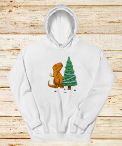 Christmas-Dinosaur-Hoodie-Unisex