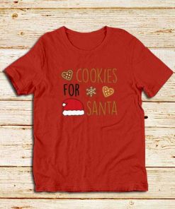 Cookies-For-Santa-Red-T-Shirt