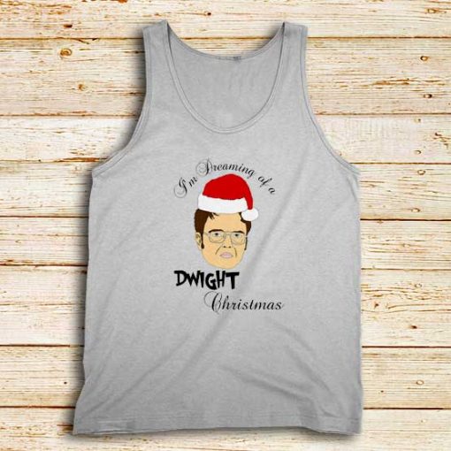 Dwight-Christmas-White-Tank-Top