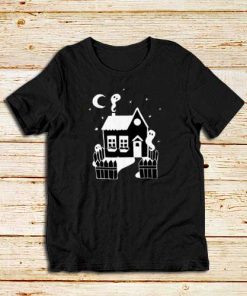 Haunted-House-Black-T-Shirt