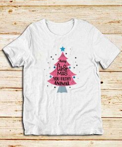 Merry-Christmas-Tree-White-T-Shirt