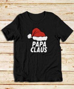 Papa-Claus-Black-T-Shirt