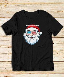 Patriotic-Santa-Claus-T-Shirt