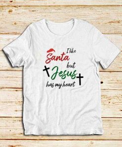 Santa-And-Jesus-T-Shirt