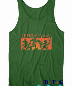 Halloween Mickey And Friends Candy Walk Tank Top Color Green