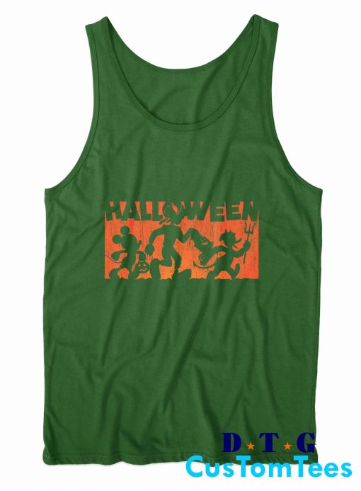 Halloween Mickey And Friends Candy Walk Tank Top Color Green