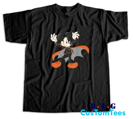 Halloween Mickey Mouse Magic Art T-Shirt Color Black