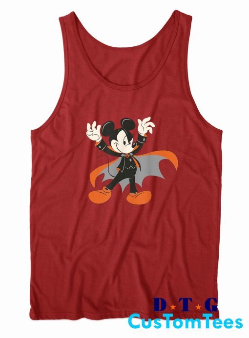 Halloween Mickey Mouse Magic Art Tank Top Color Red