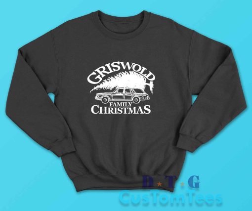 Griswold Family Christmas Sweatshirt Color Black