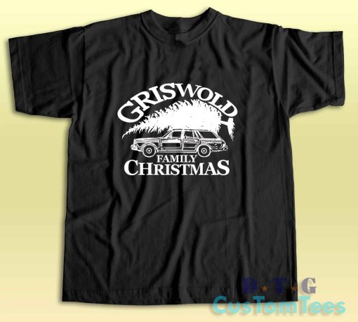 Griswold Family Christmas T-Shirt Color Black