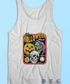 Halloween Trick Or Treat Tank Top Color White