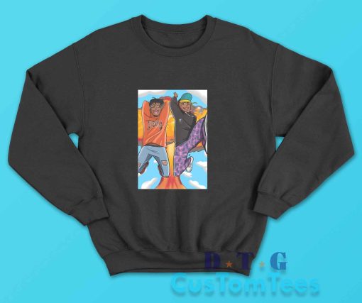 Juice Wrld Evil Twins Sweatshirt Color Black