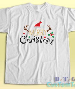 Merry Christmas T-Shirt Color White