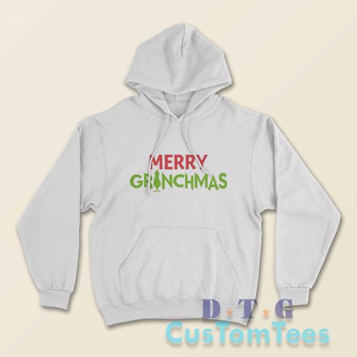 Merry Grinchmas Hoodie Color White