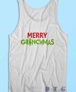 Merry Grinchmas Tank Top Color White