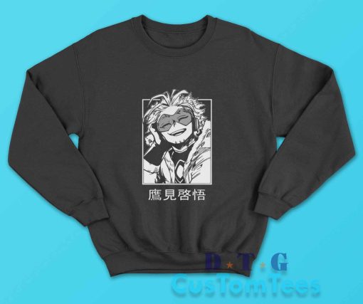 My Hero Academia Hawks Sweatshirt Color Black