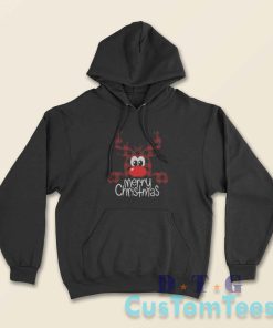 Reindeer Christmas Hoodie Color Black