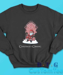 Santa Candy Christmas Is Coming Sweatshirt