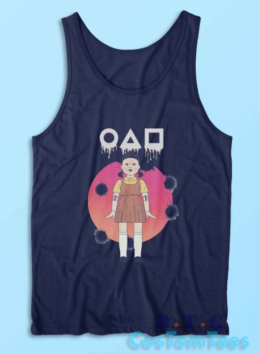 Squid Game Doll Tank Top Color Navy