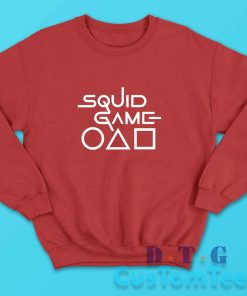 Squid Game Icon Sweatshirt Color Red