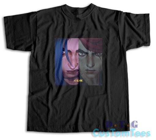 Arcane Jinx Vi T-Shirt Color Black