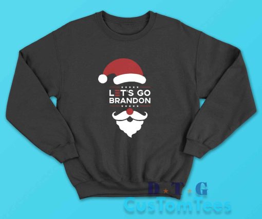 Lets Go Brandon Christmas Sweatshirt Color Black