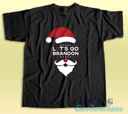 Lets Go Brandon Christmas T-Shirt Color Black