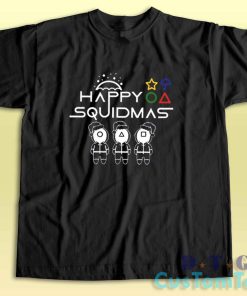 Merry Squidmas T-Shirt Color Black