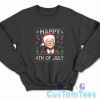 Santa Joe Biden Happy 4th Of July Ugly Christmas Sweatshirt