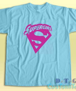 Supergirl CW T-Shirt Color Light Blue